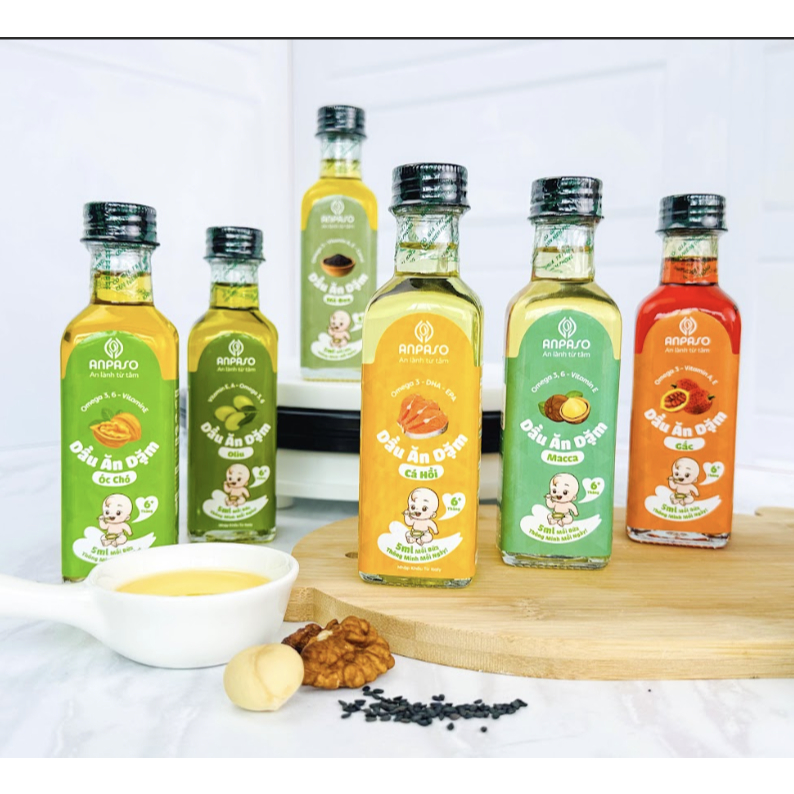 Dầu Ăn Dặm Cho Bé Anpaso Giúp Cải Thiện Biếng Ăn - Bổ Sung DHA Cho Bé Phát Triển Trí Não Goodbabyvn