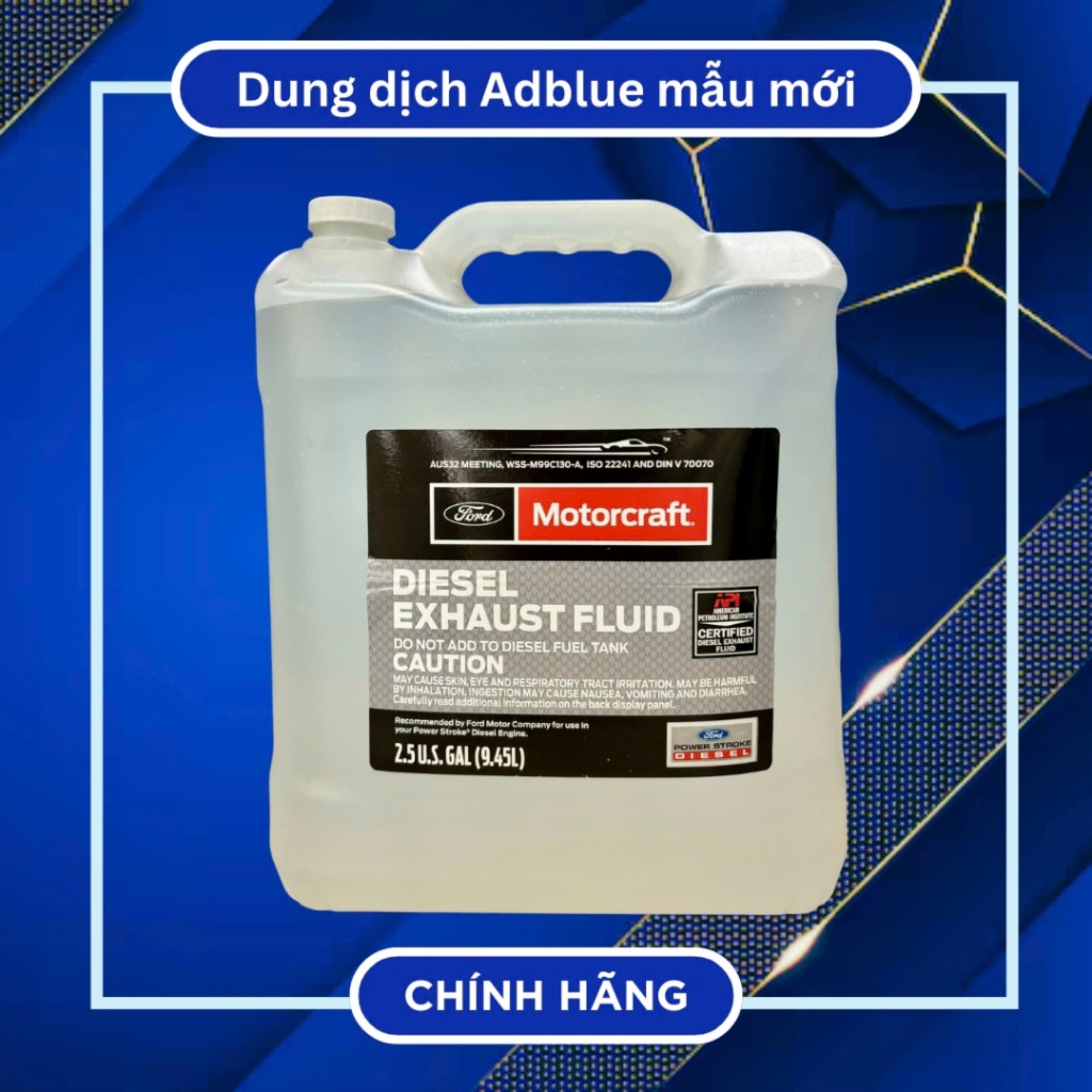 Dung dịch Adblue xử lý khí thải động cơ xe Ranger Everest mẫu mới nhất từ hãng