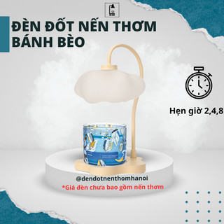  Đèn đốt nến thơm bánh bèo - 2025 Hẹn giờ chỉnh sáng 