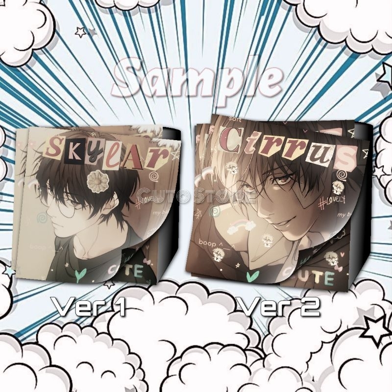 Sticker boylove lạc giữa những tầng mây, văn phòng phẩm đáng yêu độc lạ