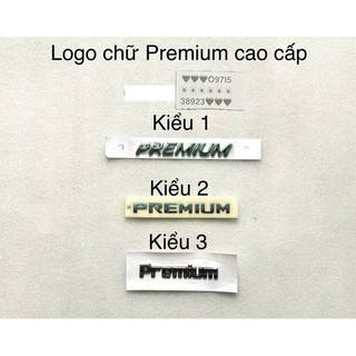 LOGO CHỮ PREMIUM CAO CẤP DÁN XE