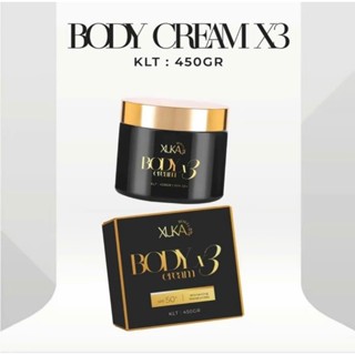 Kem Body Xuka X3 450g Đen hủ lớn Trắng da Body, Chống nắng, kháng nước
