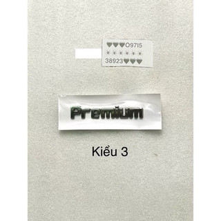 LOGO CHỮ PREMIUM CAO CẤP DÁN XE