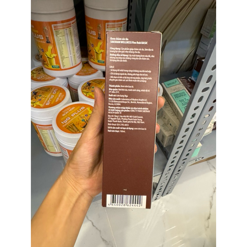 Gel xoa khớp Siberian uyan nomo rub flex giúp giảm đau khớp, giảm viêm làm dịu mát da.