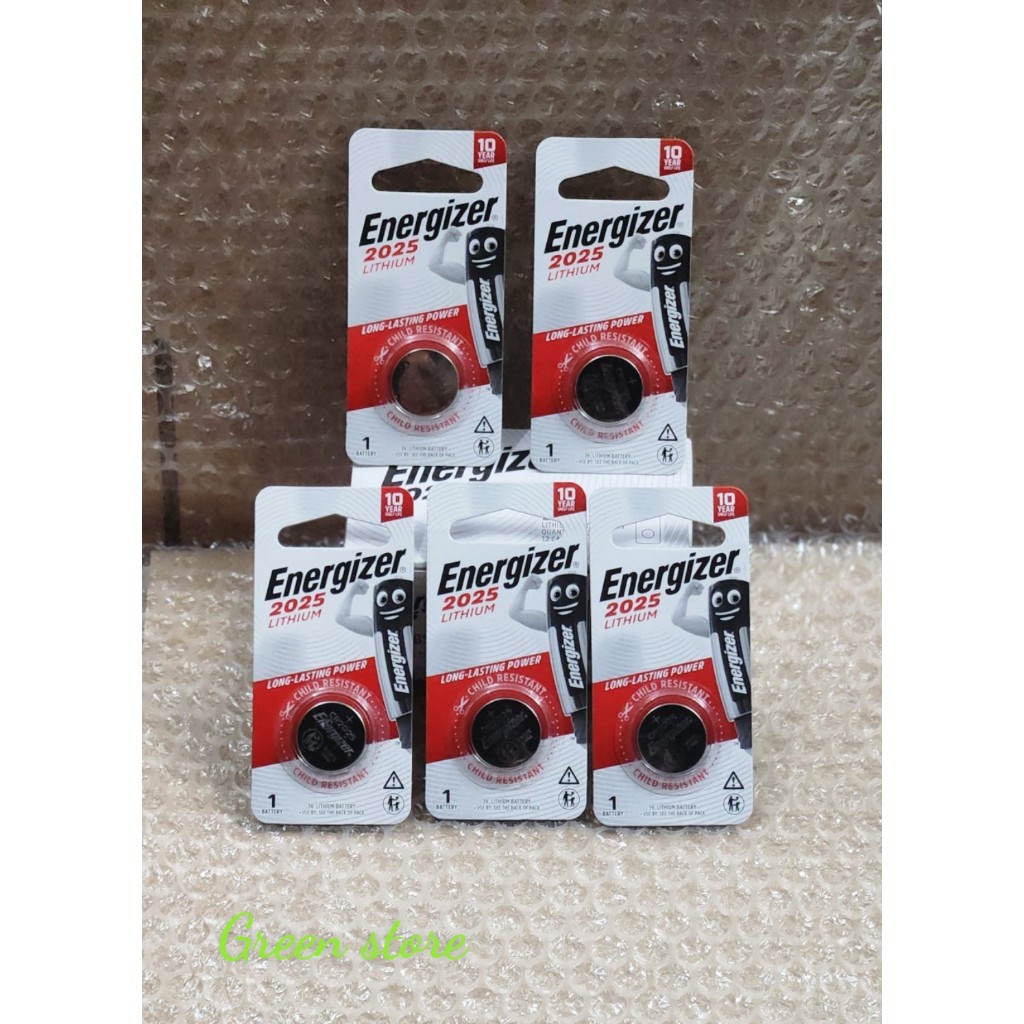 Combo 5 vỉ pin CR2025 / CR 2025 3V Lithium Energizer - Hàng chính hãng