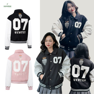 Áo Khoác Varsity SYNTEExQUEEN.07 , Full Hình Thêu, Chất Dạ Long Phụng Quảng Châu