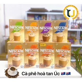 (Hàng Úc) Cà phê hoà tan Nescafe nhiều vị hộp 8-10gói