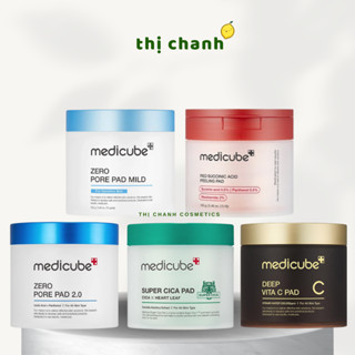 Toner pad se lỗ chân lông, sáng da, dịu da MEDICUBE Zero Pore Pad 2.0/ Deep Vita C Pad/ Super Cica Pad/ Red Succinic Aci