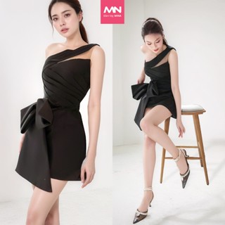 Đầm ôm body dự tiệc MINA thiết kế chéo vai dáng ngắn mini chất liệu  Cotton quyến rũ - MN251