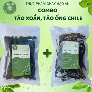 COMBO TẢO XOẮN CHILE + TẢO ỐNG CHILE Hàng Nhập Khẩu, Dai Giòn Giàu Canxi - Thực Phẩm Chay Hạo An
