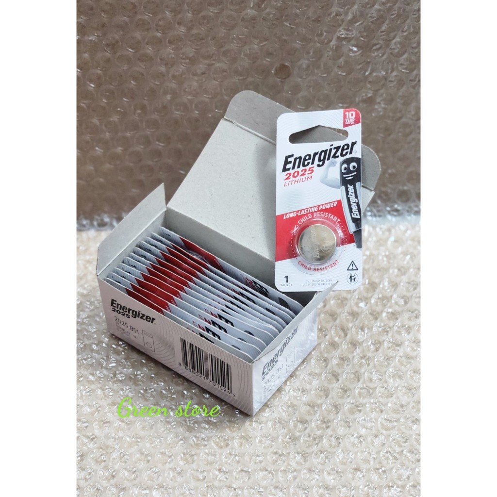 Hộp 12 vỉ pin CR2025 / CR 2025 Lithium 3V Energizer - Hàng chính hãng