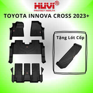[MUA 2 TÍNH TIỀN 1] Thảm lót sàn xe ô tô Toyota Innova Cross 2024 nhựa TPE cao cấp - HUVI Việt Nam