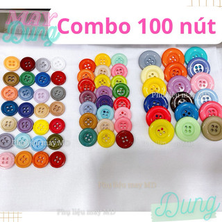Nút 4 lỗ trơn combo bịch 120 nút