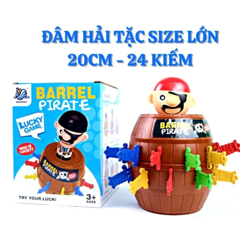 [Đồ Chơi Đâm Hải Tặc] Size Lớn 24 Kiếm - Barrel Pirate Đồ Chơi Gia Đình Vui Nhộn Vô Tri Cà Rốt Cho B