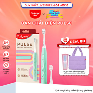 [Siêu Sao Siêu Sale] Bàn chải điện Colgate PULSE công nghệ sóng âm, sạch mảng bám gấp 5 lần, pin 60 ngày