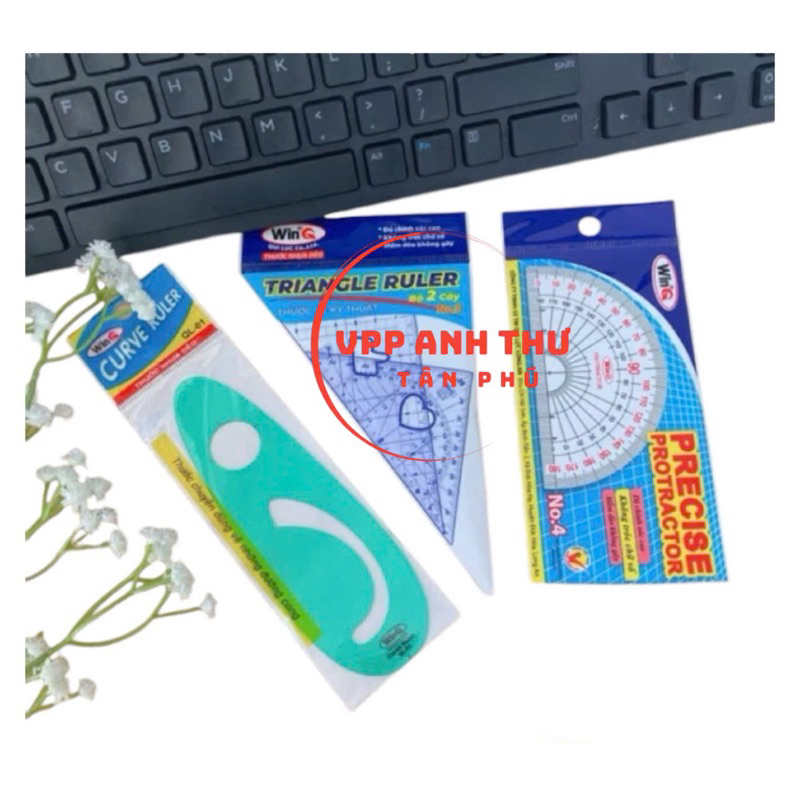 COMBO 2 THƯỚC HỌC TOÁN (EKE, ĐO ĐỘ, PARAPOL)