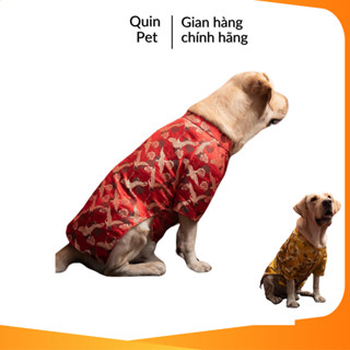 Quin pet Áo dài cho thú cưng chất liệu cao cấp, Áo dài cho chó to, Áo tết chó to