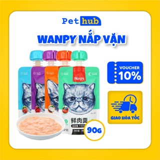 Súp Thưởng Wanpy Nắp Vặn Cho Mèo - Soup Thưởng Cho Mèo Tuýp 90g - PET HUB 