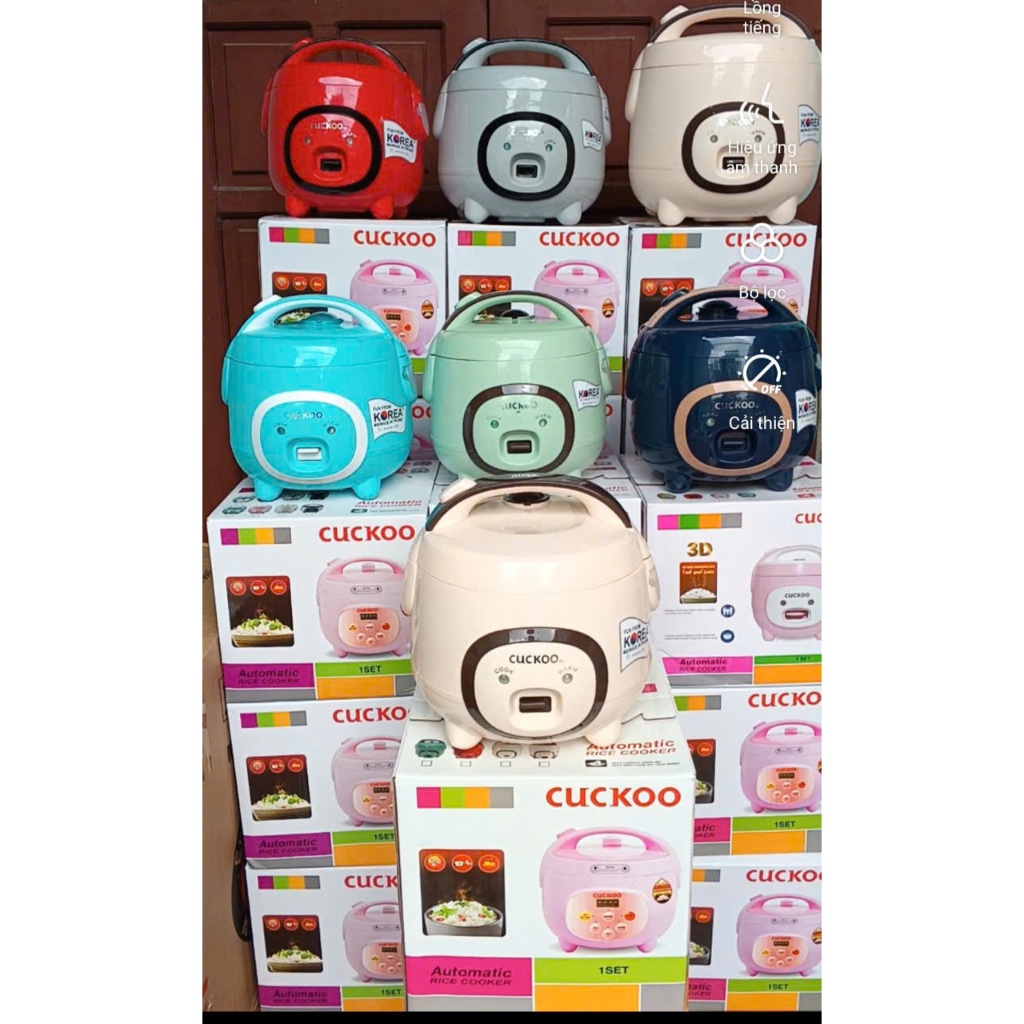 Nồi Cơm Điện Mini Kiểu Dáng Hàn Quốc CUCKOO Dung Tích 1L 1,2L 1,8L