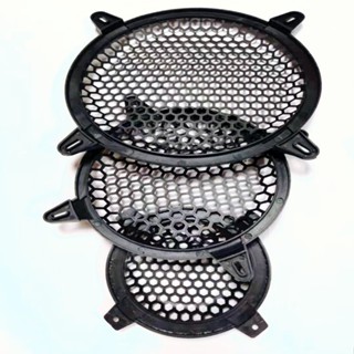 Màng lưới bảo vệ loa bass chất liệu nhựa ABS màu đen, kích thước 4, 6,8,10,12,15 inch. Giá 1 cái.