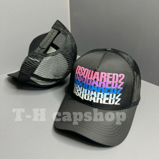 Nón kết mũ lưỡi trai in DSQUA2 bảy màu phối lưới thời trang nam nữ
