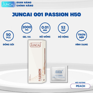  Bao cao su Siêu mỏng JUNCAI Passion 001 HA Ultra Thin siêu nhiều bôi trơn 2000mg gốc nước an toàn size 52mm 