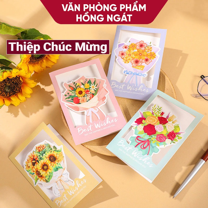 Thiệp chúc mừng ngày 20/10, 20/11, 8/3, sinh nhật, ngày lễ tết, thiệp viết những lời chúc nhắn gửi yêu thương M01