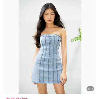 Pass thanh lý Đầm jean Dottie