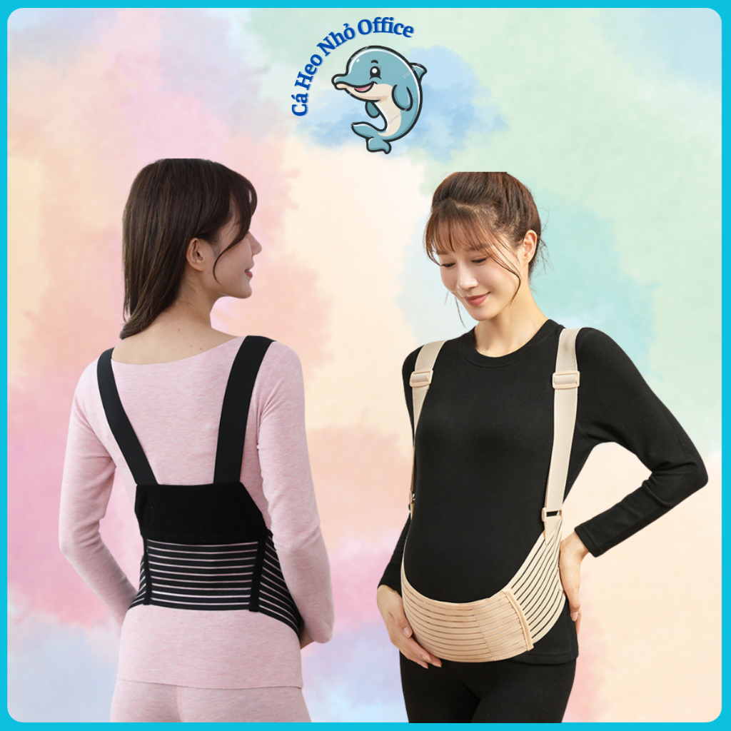 Đai nâng đỡ bụng bầu cao cấp giảm đau lưng rạn bụng co giãn 4 chiều bảo vệ cột sống
