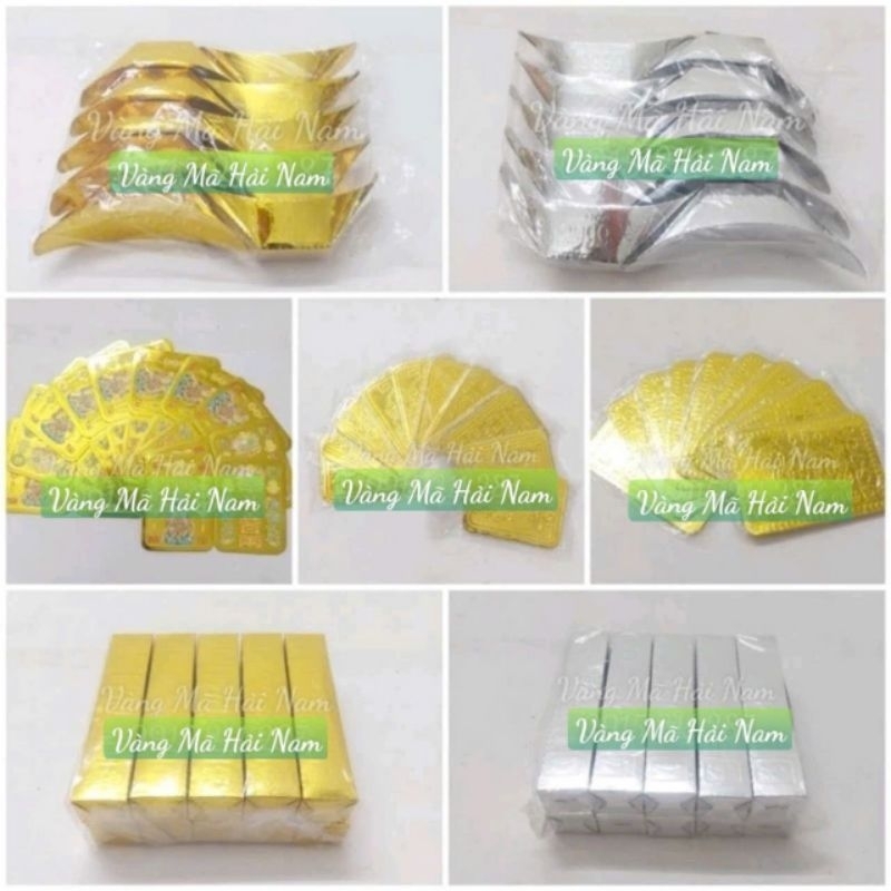 Vàng Bạc Cúng Các Loại: Vàng Bạc Thỏi /Vàng Bạc Thanh /Vàng Miếng 9999 /Vàng Thần Tài