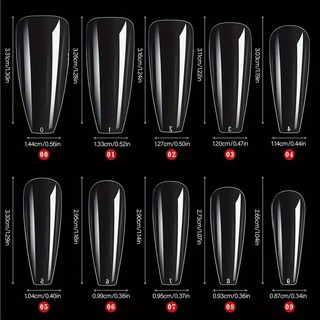 Túi 500 móng up Form thang dài đủ size-ĐỒ NAIL VIỆT