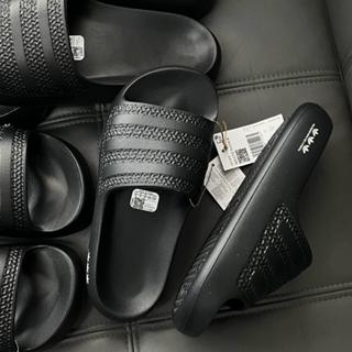 Dép nam Adidas đúc nguyên khối siêu nhẹ, Dép bánh mì adidas 3 sọc thể thao chống nước chống hôi chân