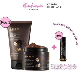 Combo Tẩy da chết body tẩy tế bào chết mặt tẩy da chết môi Cocoon