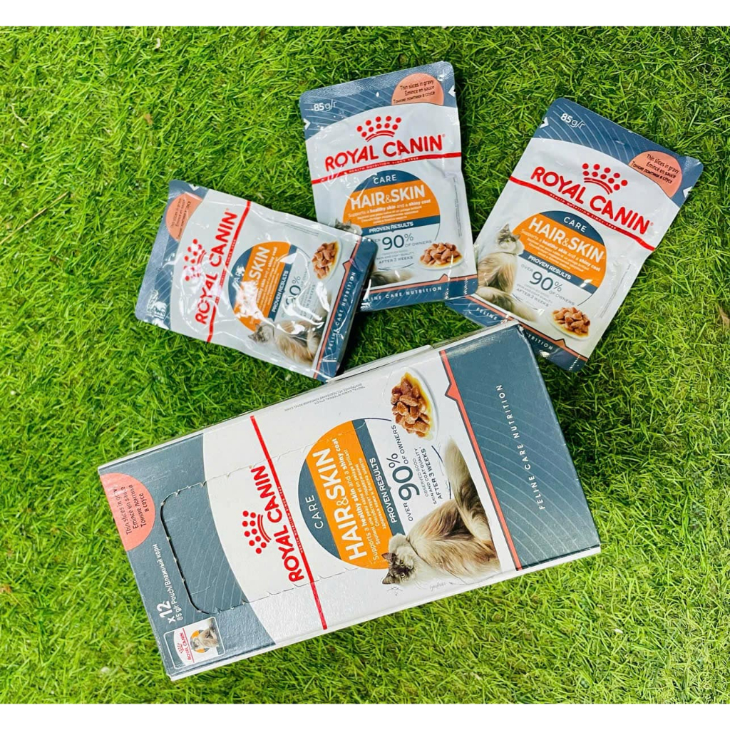 Pate Canin Hair & Skin+ Hairball+ Indoor+Urinary+ Britsh+ Instinctive  dành cho mèo cưng