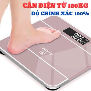 (CÂN CHÍNH XÁC 100% - CHỌN MÀU)  CÂN SỨC KHỎE ĐIỆN TỬ ISCALE SE MAX 180KG CAO CẤP - CÂN ĐIỆN TỬ CAO CẤP - CÂN SỨC KHỎE
