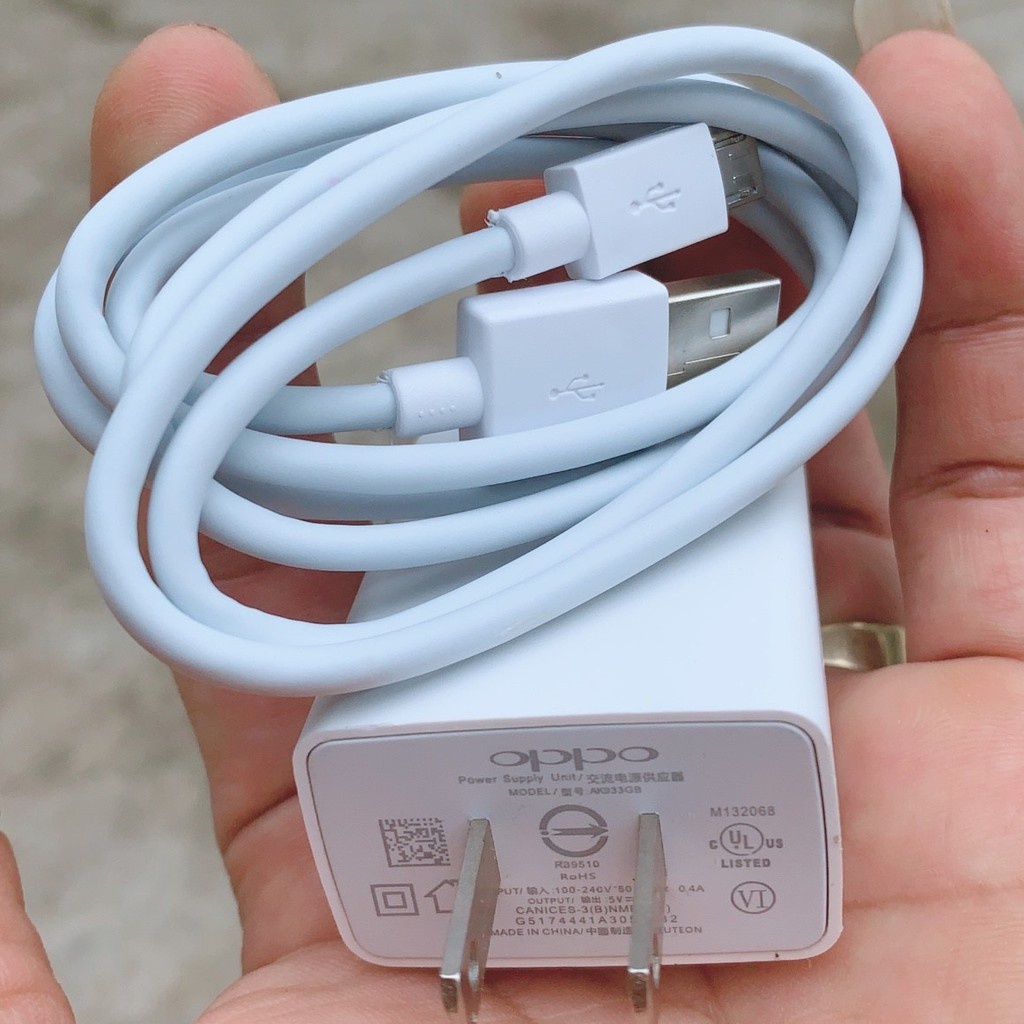  Bộ sạc nhanh Oppo 933 5V 2A 10W USB to Micro gồm củ sạc và dây sạc nhanh bảo hành 6 tháng 