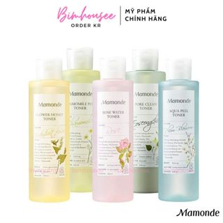 Nước hoa hồng Toner Mamonde 250ml Rose Pore Clean diếp cá Centella rau má hoa mận Chamomile hoa cúc