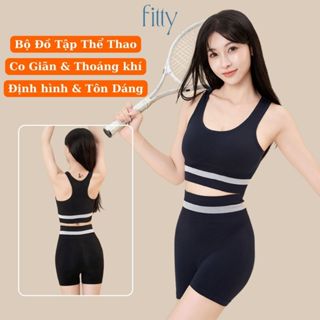 Bộ Đồ Thể Thao Nữ Tập Gym Yoga, Set Đồ Tập Thể Dục Đa Năng Thoáng Khí Thấm Hút Mồ Hôi Tốt, Chống Lộ S19