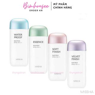 Kem chống nắng Missha soft finish velvet finish water proof essence sun milk