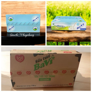 Thùng Sữa tươi tiệt trùng Ba Vì Có đường/ít đường 110ml