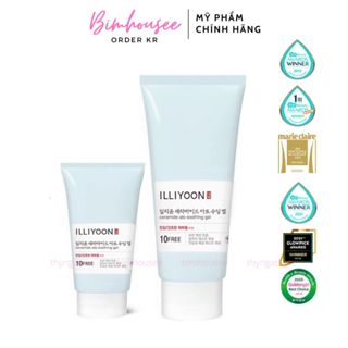Gel dưỡng ILLIYOON Ceramide Ato Soothing Gel 30ml 175ml Kem dưỡng ẩm dạng gel Illiyoon phục hồi da