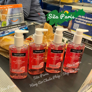 Sữa rửa mặt Neutrogena gel nettoyant pamplemuosse, sữa rửa mặt neutrogen bưởi hồng dạng gel 200ml_Sữa Paris Aderma