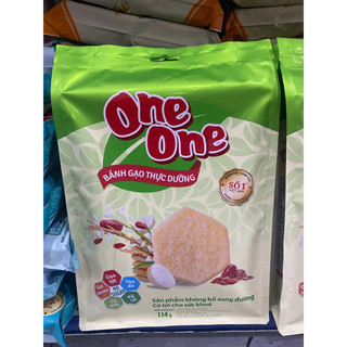  Bánh Gạo Thực Dưỡng One One Sản Phẩm Không Bổ Sung Đường Bịch 114g 