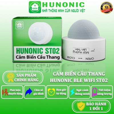 Cảm Biến Cầu Thang Hunonic ST02, Cảm Biến Kết Hợp Công Tắc Thông Minh Bật Đèn Cầu Thang - HNST02