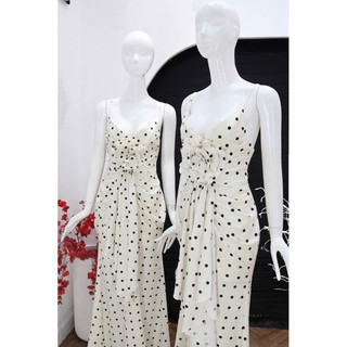Váy maxi 2 dây bi dây đính hoa ngực.