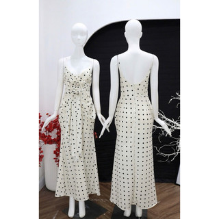Váy maxi 2 dây bi dây đính hoa ngực.