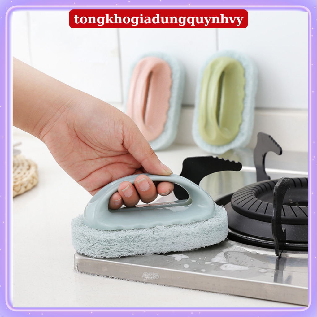 Dụng cụ cọ rửa nhà bếp, trà rửa bát có tay cầm tiện ích