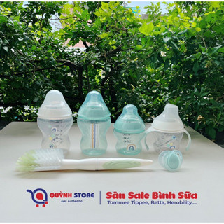 Set bình sữa Tommee Tippee sơ sinh Newborn - núm Âu số 1