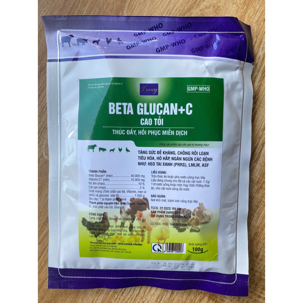 BETA GLUCAN+C CAO TỎI 100gr