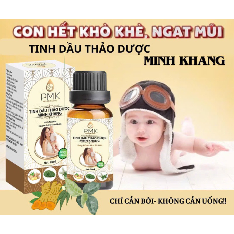 [SALE SỐC]Tinh dầu long đờm h.ế.t  ho , đờm , sổ /ngạt mũi PMK